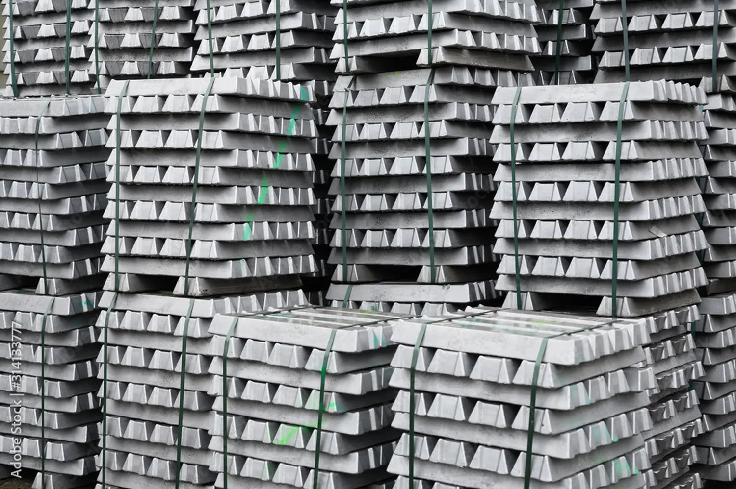 Aluminum ingots for melting down